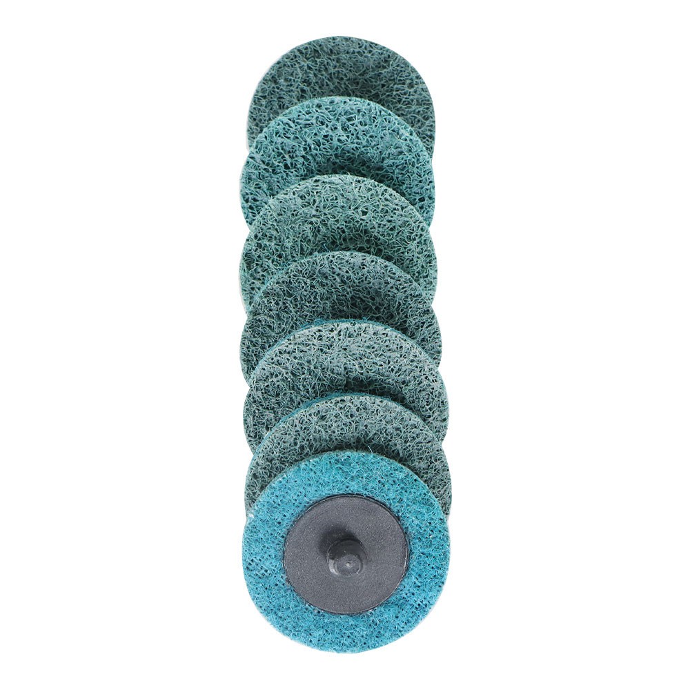 50 Pack 2 Inch Fine Surface Conditioning Discs Roll Lock Grinder Sanding Pads
