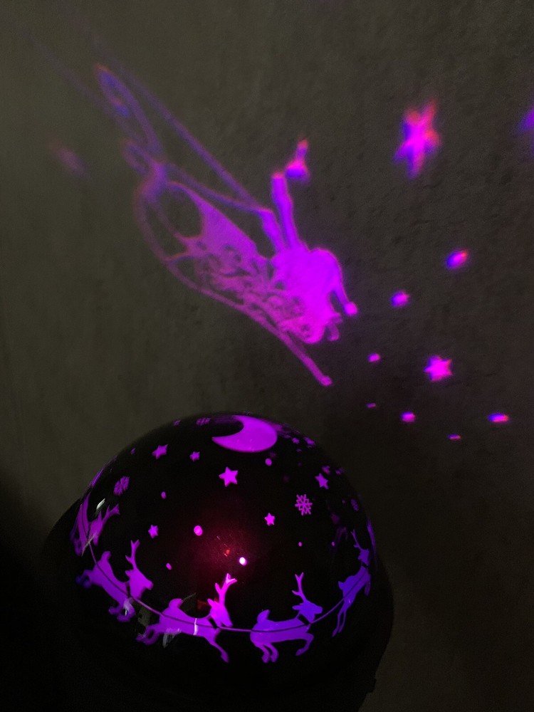 LED LIGHTSHOW SHADOWLIGHT LED PROJECTION TABLETOP MULTICOLOR GEMMY Night Light