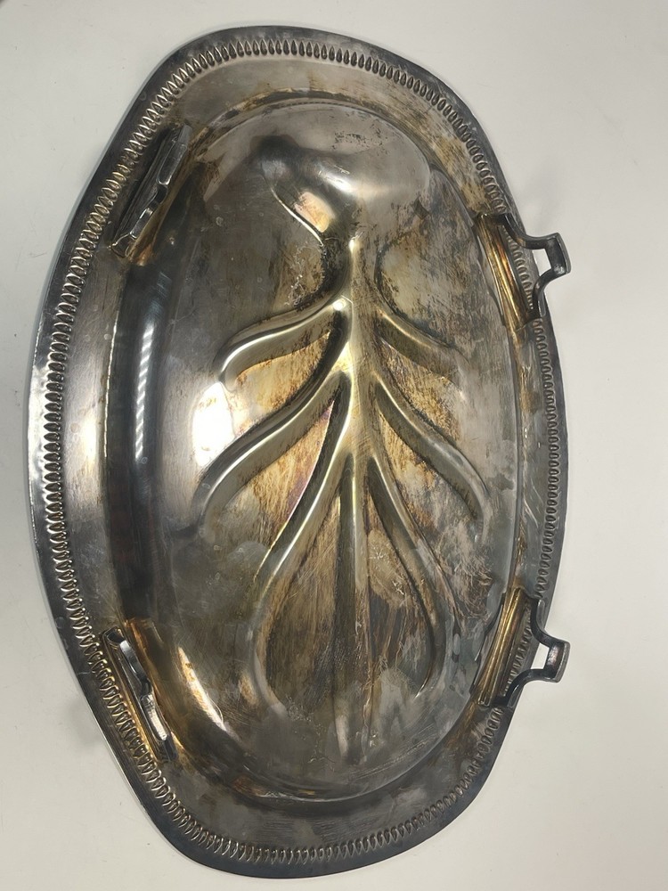 Vintage Poole Footed Serving Meat Platter Tray