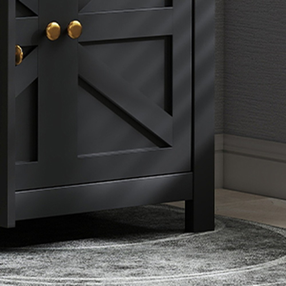 55.1in Sideboard Buffet Cabinet Kitchen Storage Sideboard With Drawers REQY