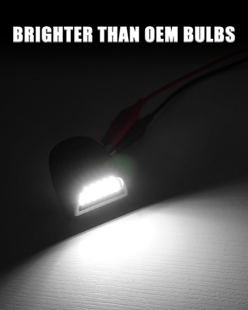 LED License Plate Light Tag Lights Assembly Compatible with Chevy Silverado S