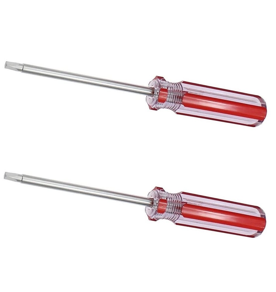 6pcs Triangle Screwdriver Set, Magnetic Bits 1.8mm Red