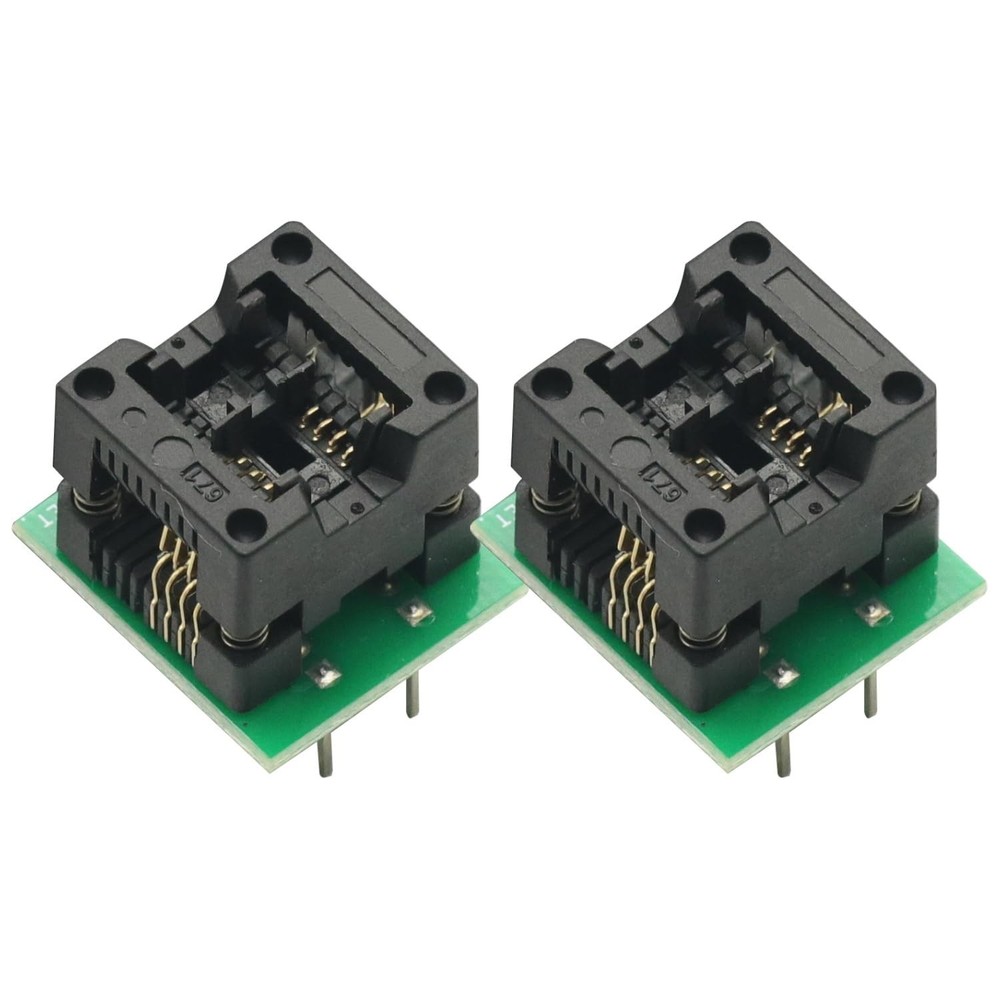 2 Pcs SOIC8 SOP8 to DIP8 Socket Converter Module Programmer Output Power...