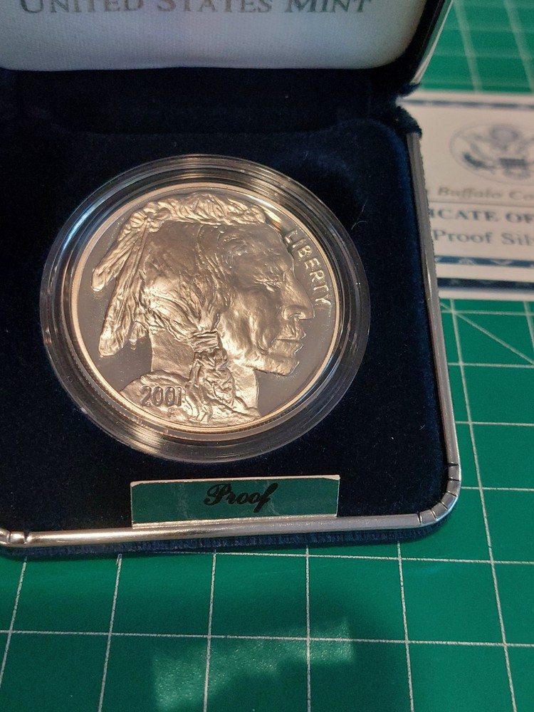 2001 American Buffalo Commemorative Proof Silver Dollar