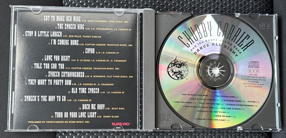 Chubby Carrier - Dance All Night - CD Signed Autographed