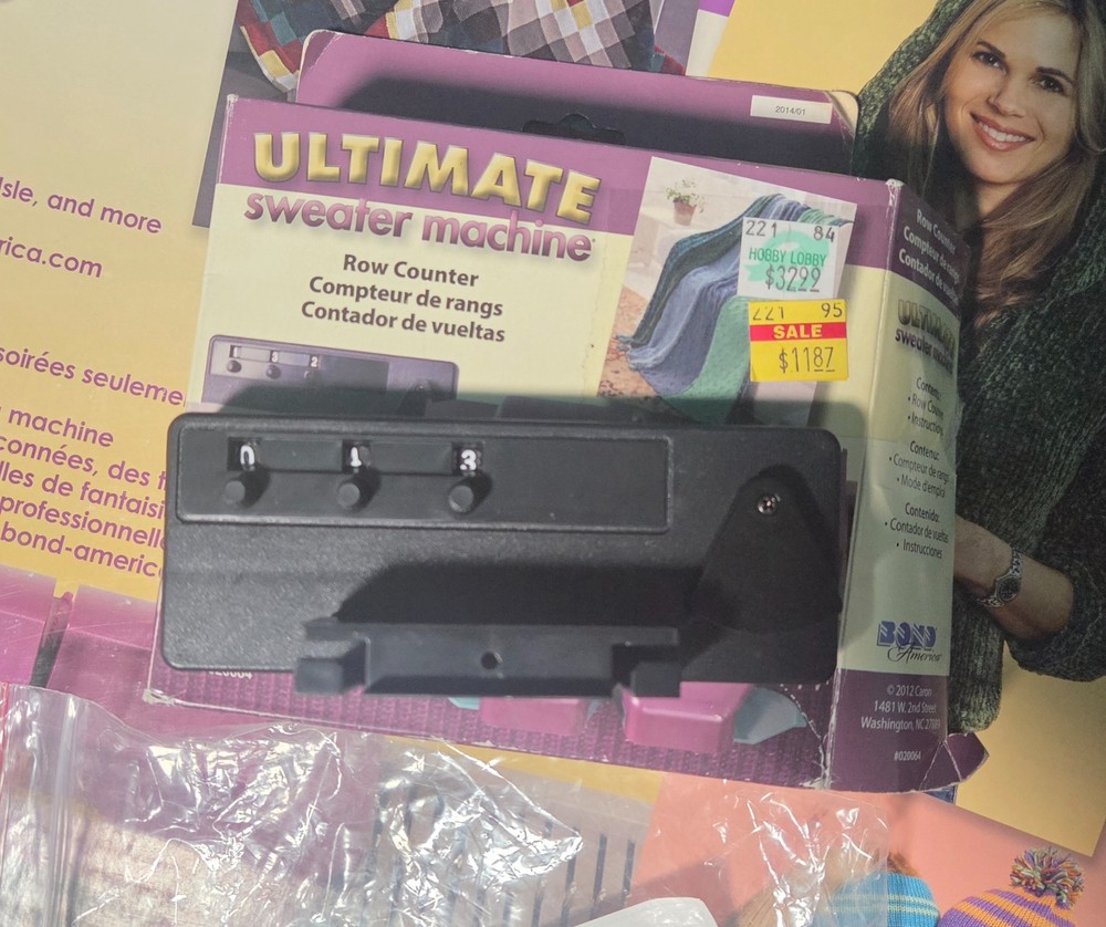 Bond Ultimate Sweater Machine + Row Counter