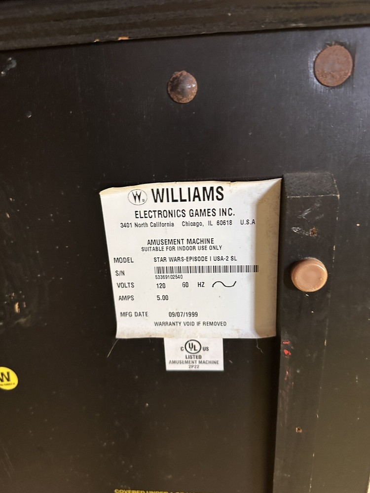 williams star wars episode 1 pinball machine
