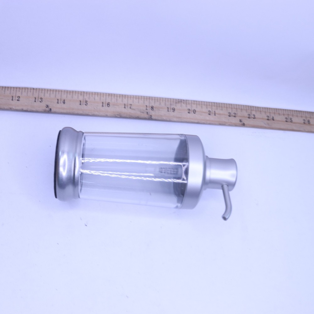 iDesign Round Soap Pump Clear/Brushed 40323CC