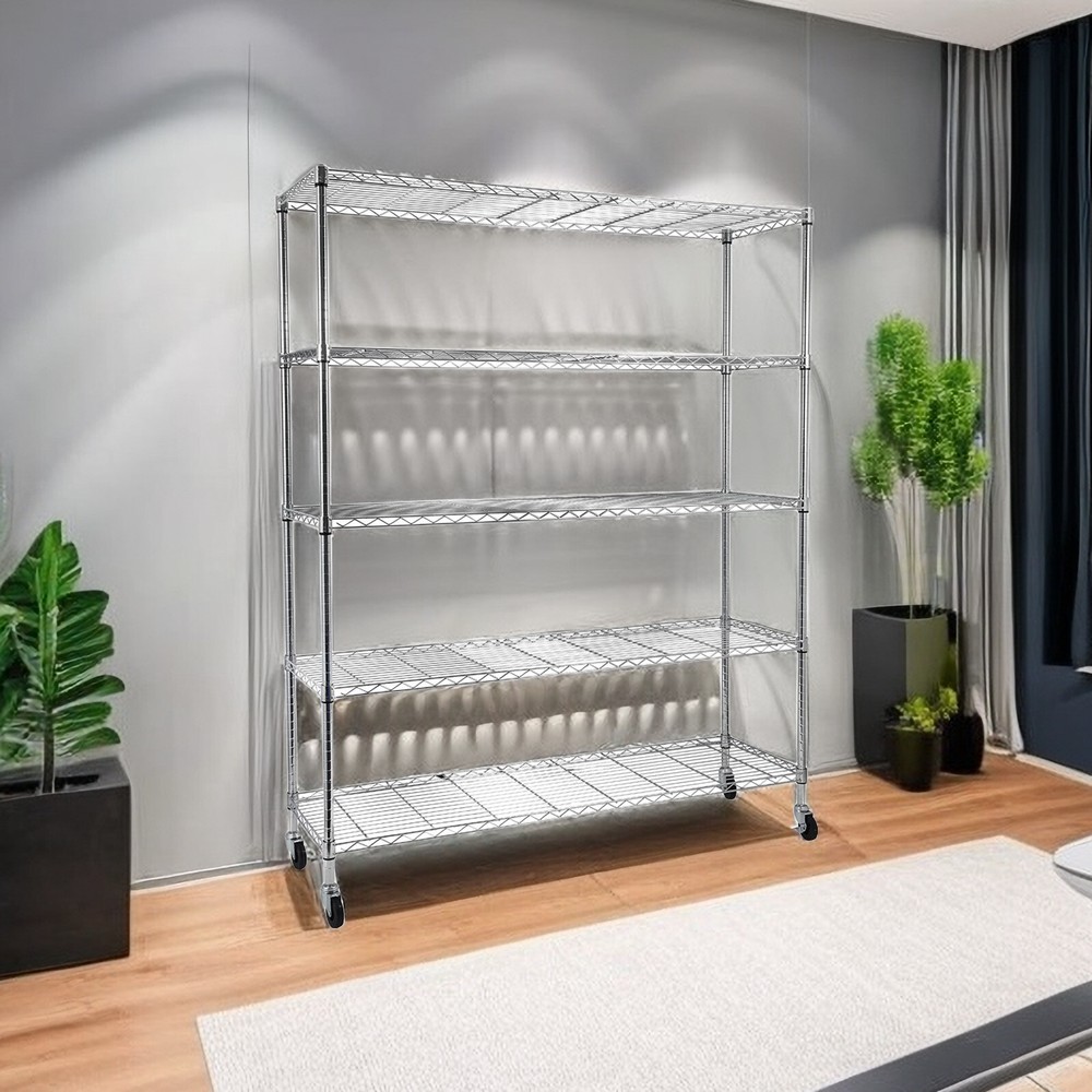 Portable 5-Tier Storage Shelf, Practical Storage Shelving, Storage Rack & Unit