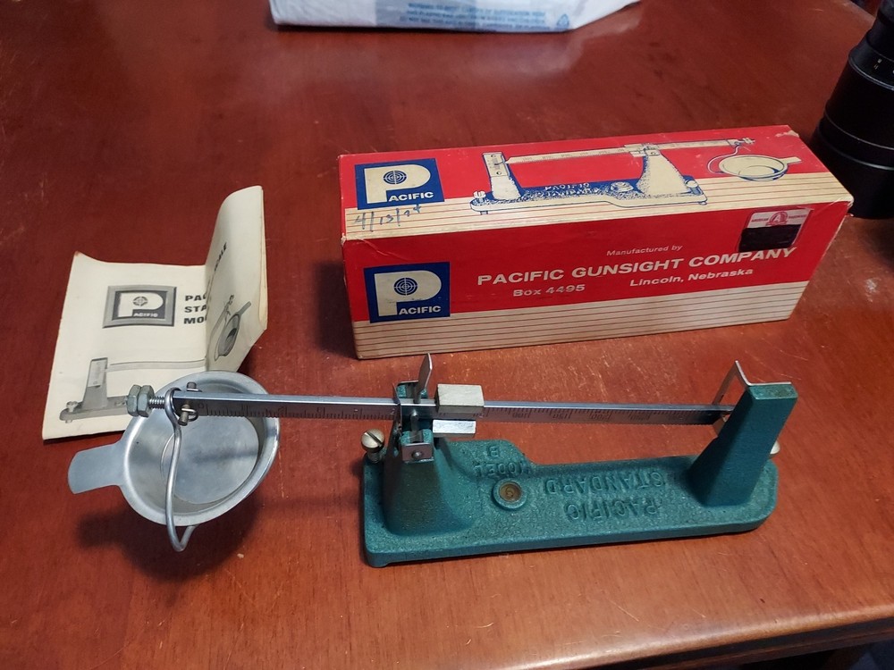 Pacific Powder Balance Beam Reloading Scale Missing Mod B, Measure Cup