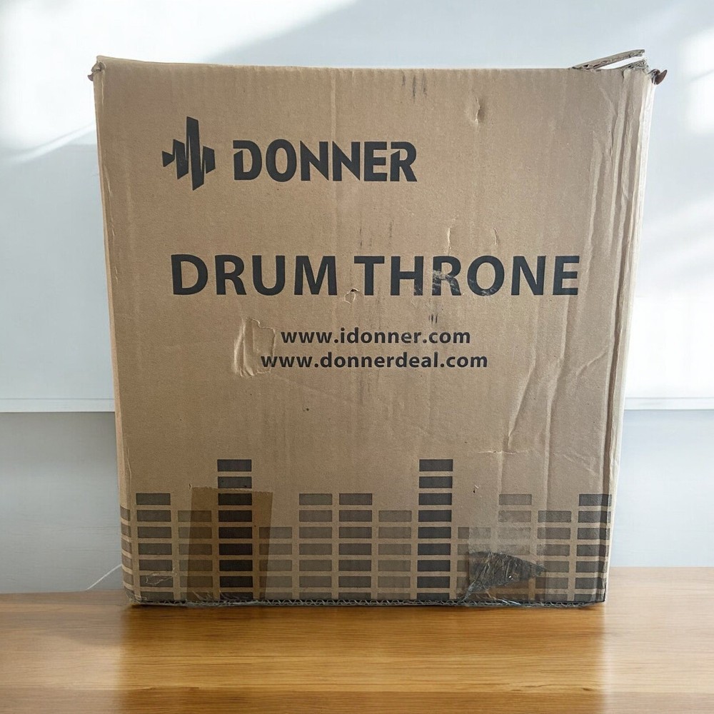 Padded Adjustable Drum Seat /Stool, with 5A Drumsticks