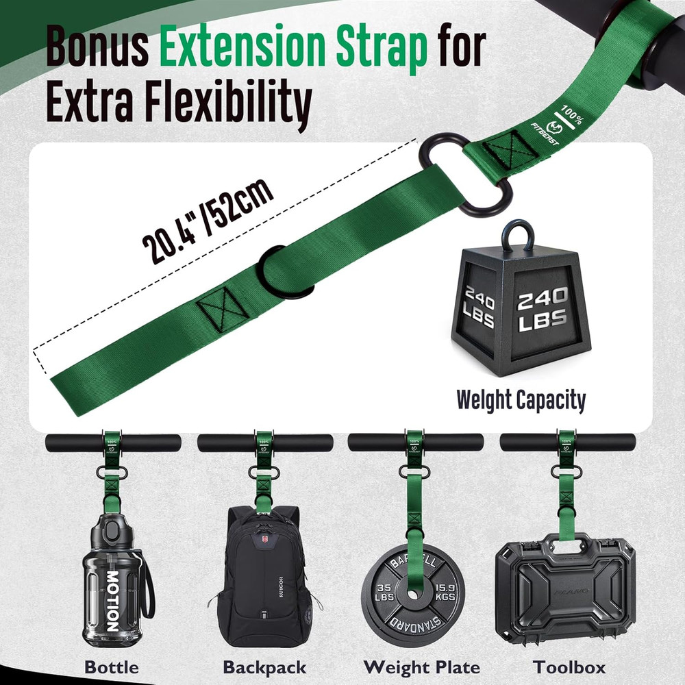 Forearm Strengthener & Forearm Exerciser Wrist Roller with Thicker Handle Fore