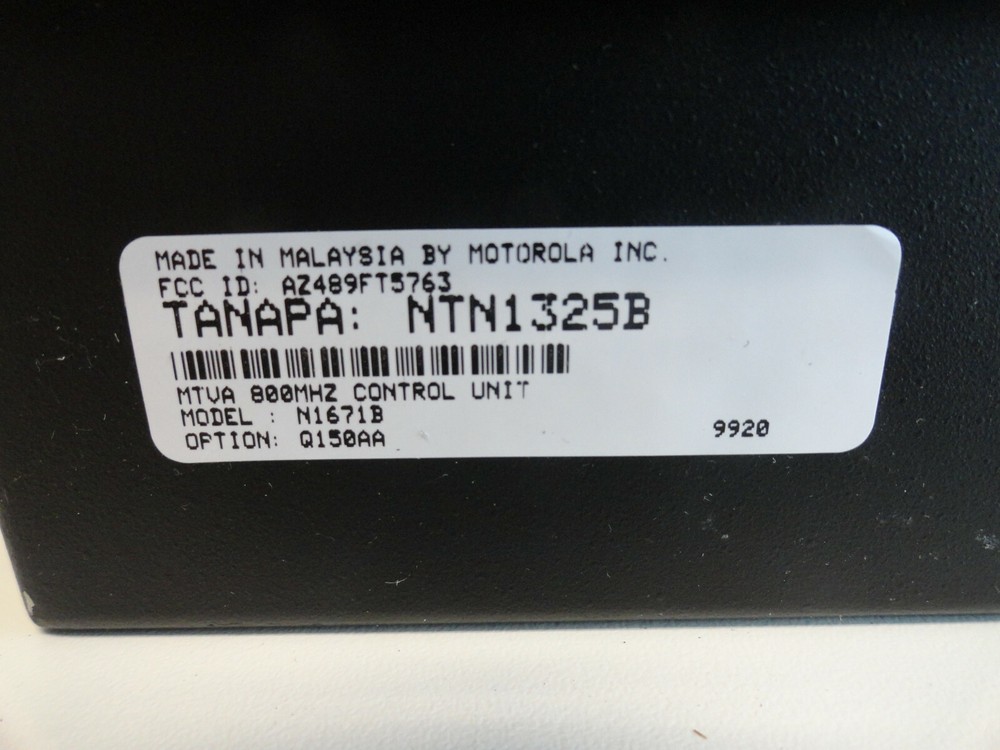 Motorola Two Way Radio Control Unit N1671B