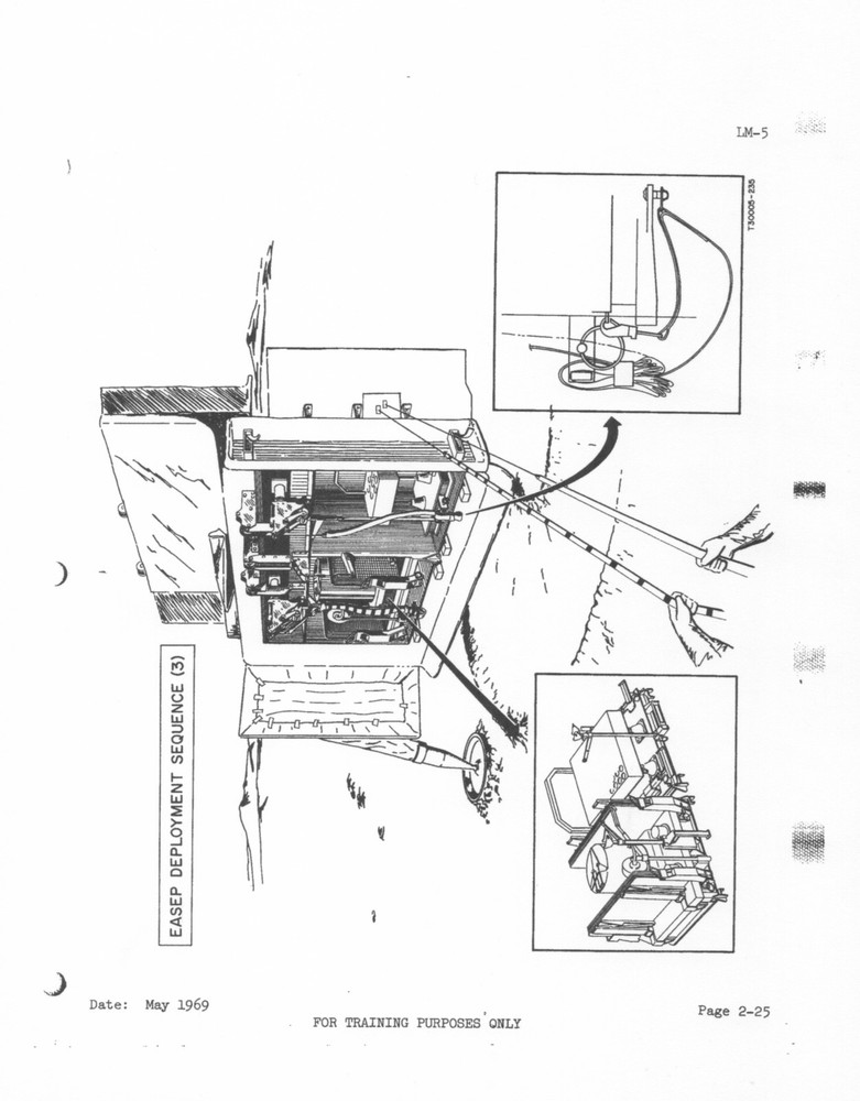 NASA APOLLO 11 LUNAR MODULE (LM-5) STRUCTURES DOCUMENT FOR ASTRONAUT TRAINING