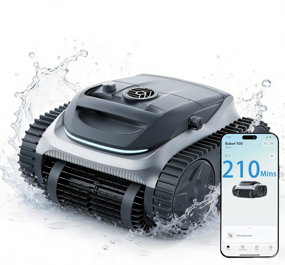 Bubot 700 Cordless pool cleaner, smart navigation, 210min runtime, Silver
