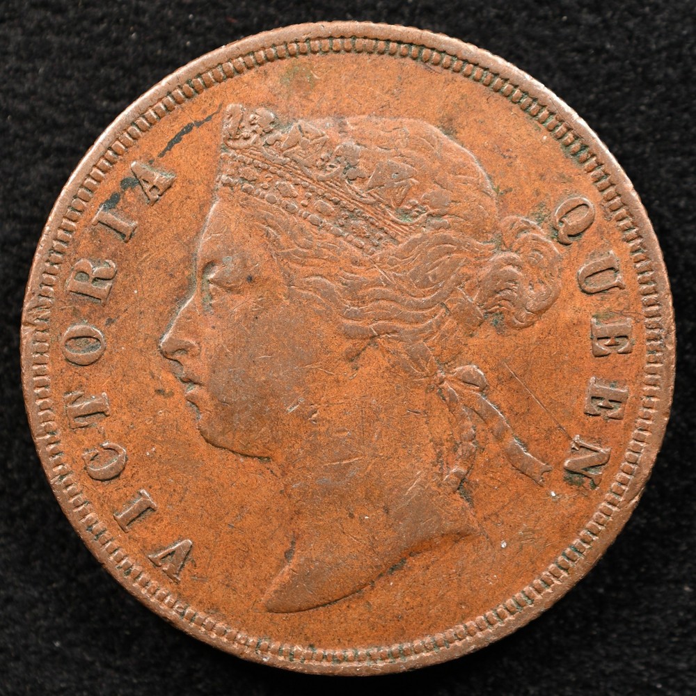 Straits Settlements 1 Cent 1888, Coin, Inv#E606