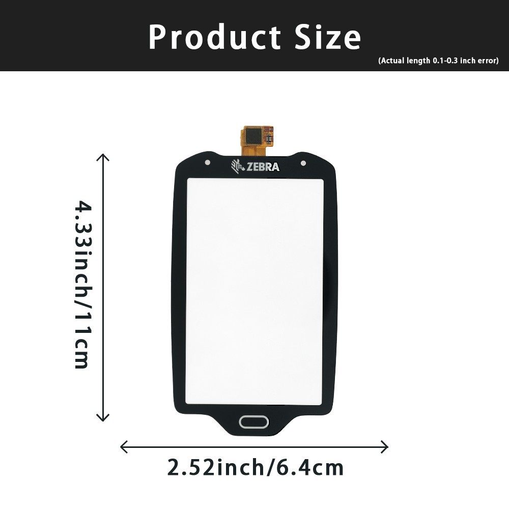 Digitizer Touch Screen Replacement for ZEBRA TC8000 TC80N0