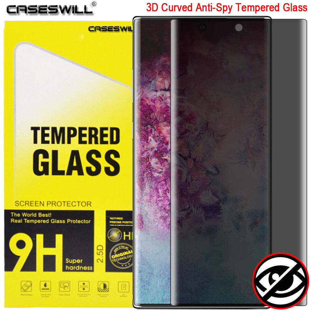 For Samsung Galaxy Note 10 Plus 5G 3D Tempered Glass Privacy Screen Protector