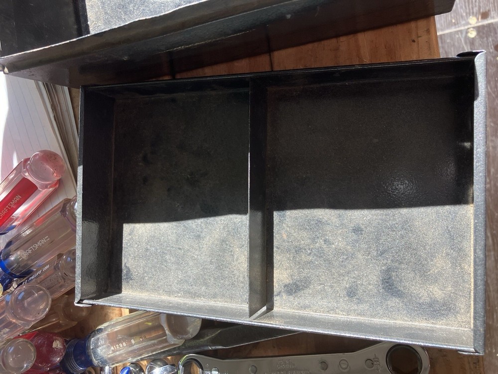 Craftsman Vintage Metal Drill Box With Tray