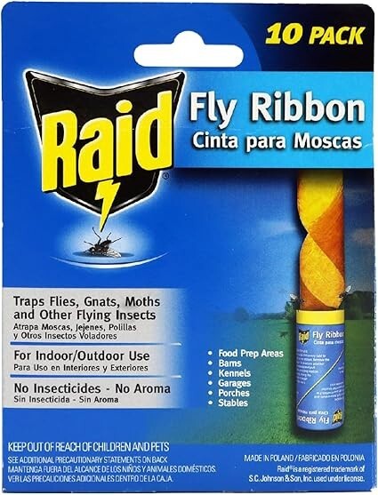 Raid Fly Ribbon Trap, 10 pack