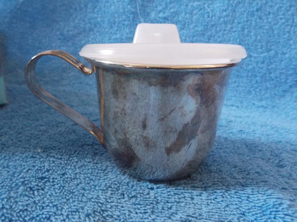 Silverplated Baby Cup With Lid