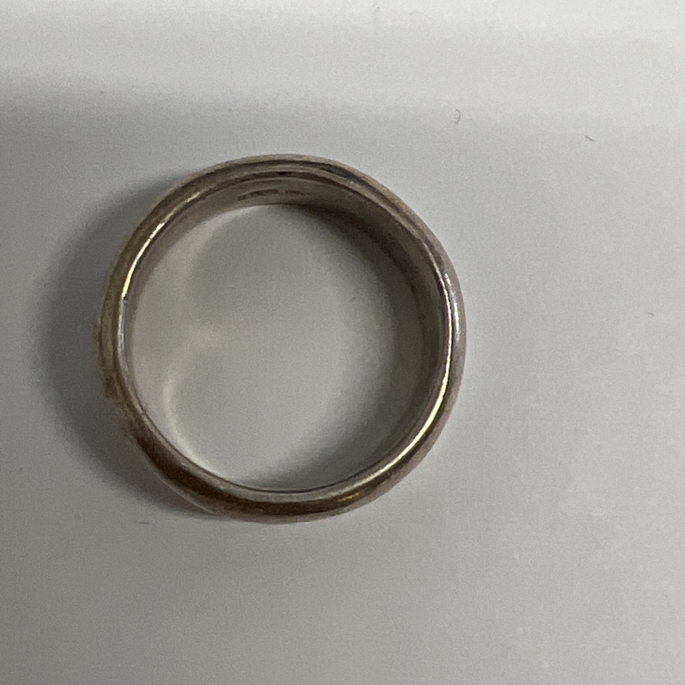 Sterling Silver Abalone Inlay Ring Size 8.5