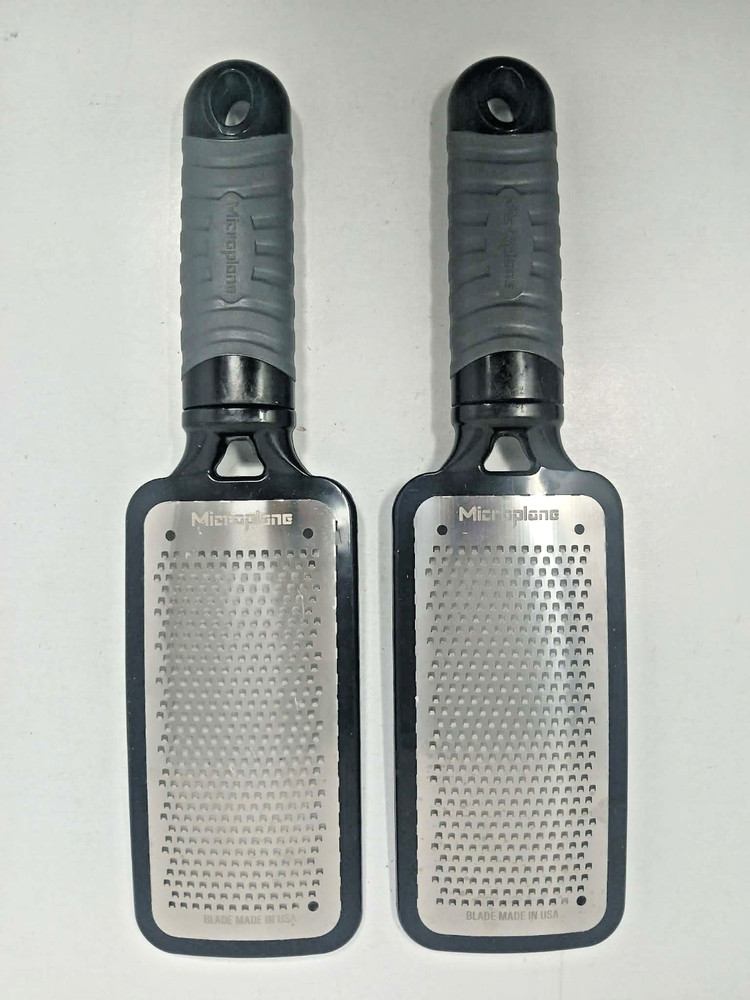 2 Pack - Microplane Home Series Fine Grater with Soft Touch Handle - Black Used
