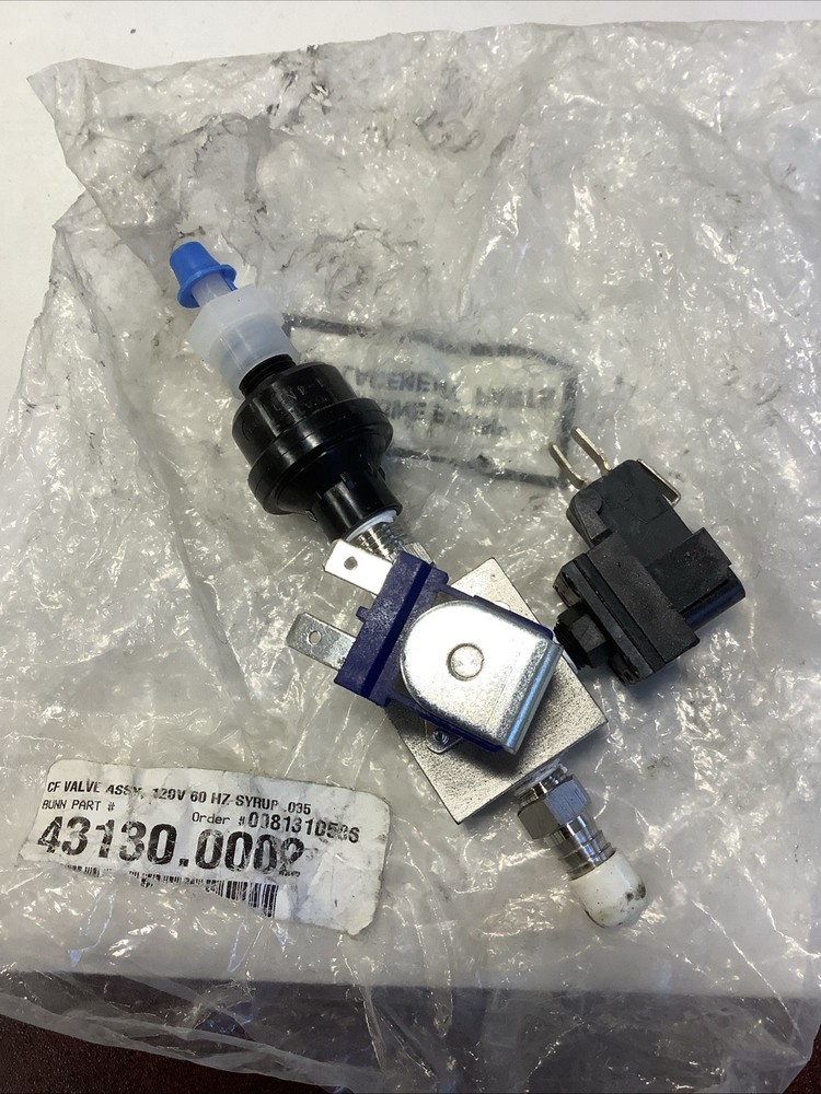 Bunn 43130.0002 Syrup Valve, Assembly