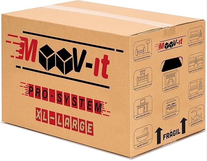 Pack of Cardboard Moving Boxes, 20"x10"x10" (12 units)