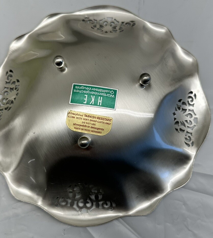 HKE Silveplated 8” Candy Dish