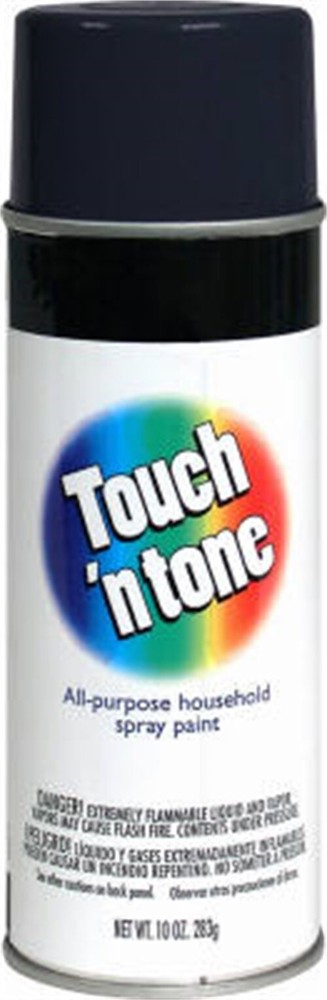 Rust-Oleum Touch n Tone Flat Black Spray Paint 10 oz