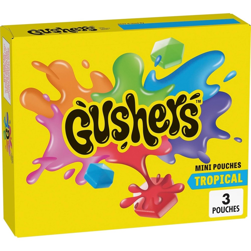 Tropical Fruit Flavored Snacks, Mini Pouches, 3 Ct, 1.32 oz