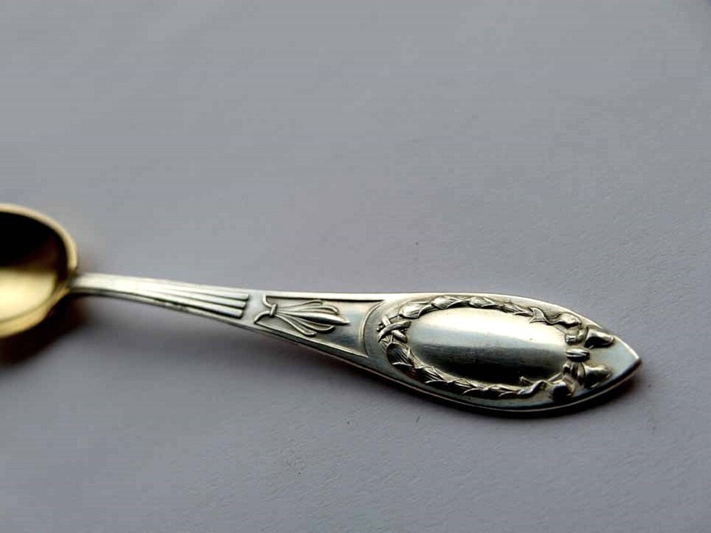 1. 3. Empire Spoon, Bremer Silverware Factory, 800 Silver E362