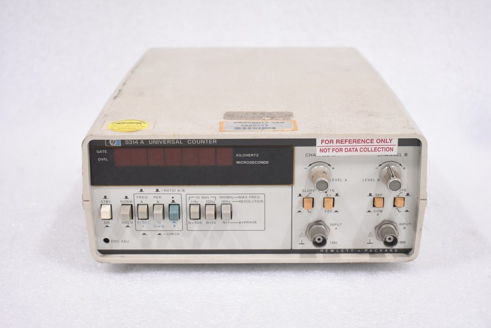 HEWLETT-PACKARD 5314A UNIVERSAL FREQUENCY COUNTER, LED, TIMER, 7-DIGIT, LED