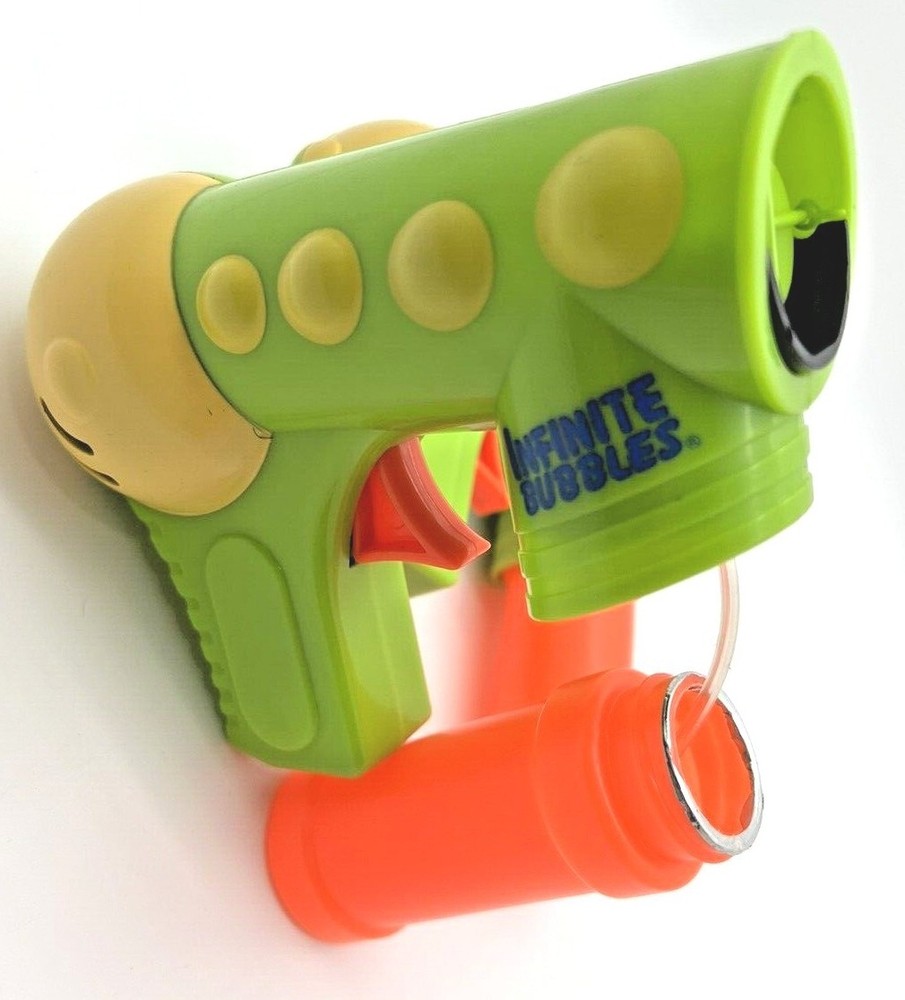 2x - INFINITE BUBBLES - Battery Powered Bubble Blower Guns - w/ batteries