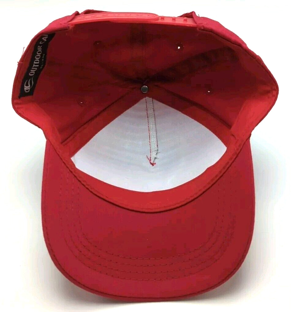 KIDDIE ACADEMY hat red adjustable snapback cap Child Size