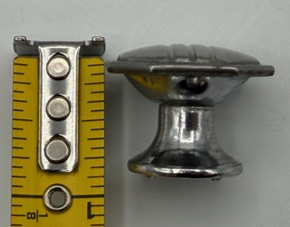 25 MCM/Art Deco Chrome Drawer Cabinet Knobs Pulls Collection From One Kitchen