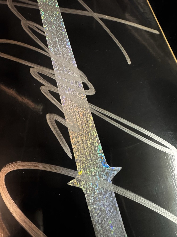 RARE SIGNED Chris Chann Unsatisfied Foil Sword Skateboard Deck AUTOGRAPHED
