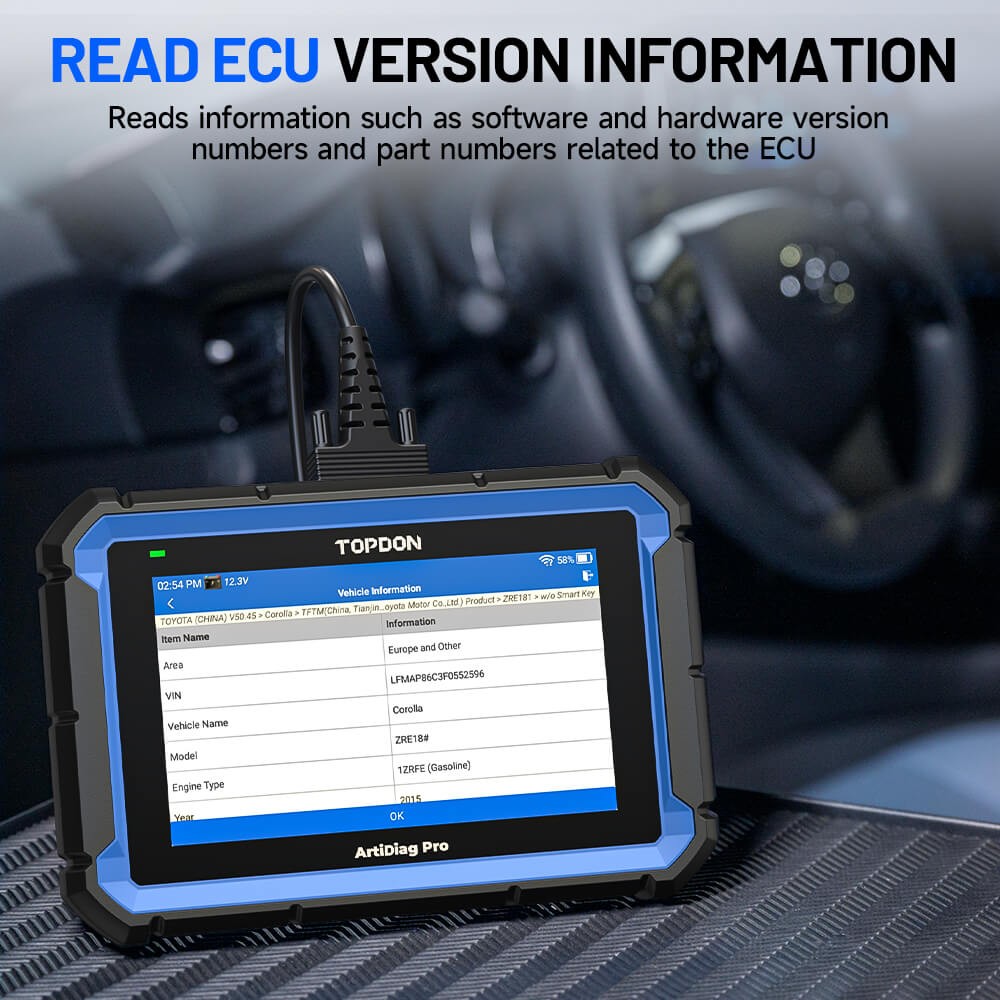 2026 TOPDON AD Pro V2.0 Car Diagnostic OBD2 Code Scanner Full System Coding