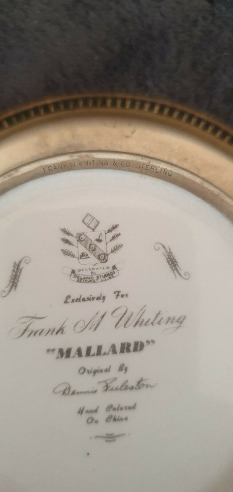 Frank M Whiting BALDPATE Coaster/Silver BALDPATE Coaster/Dennis Puleston Whiting