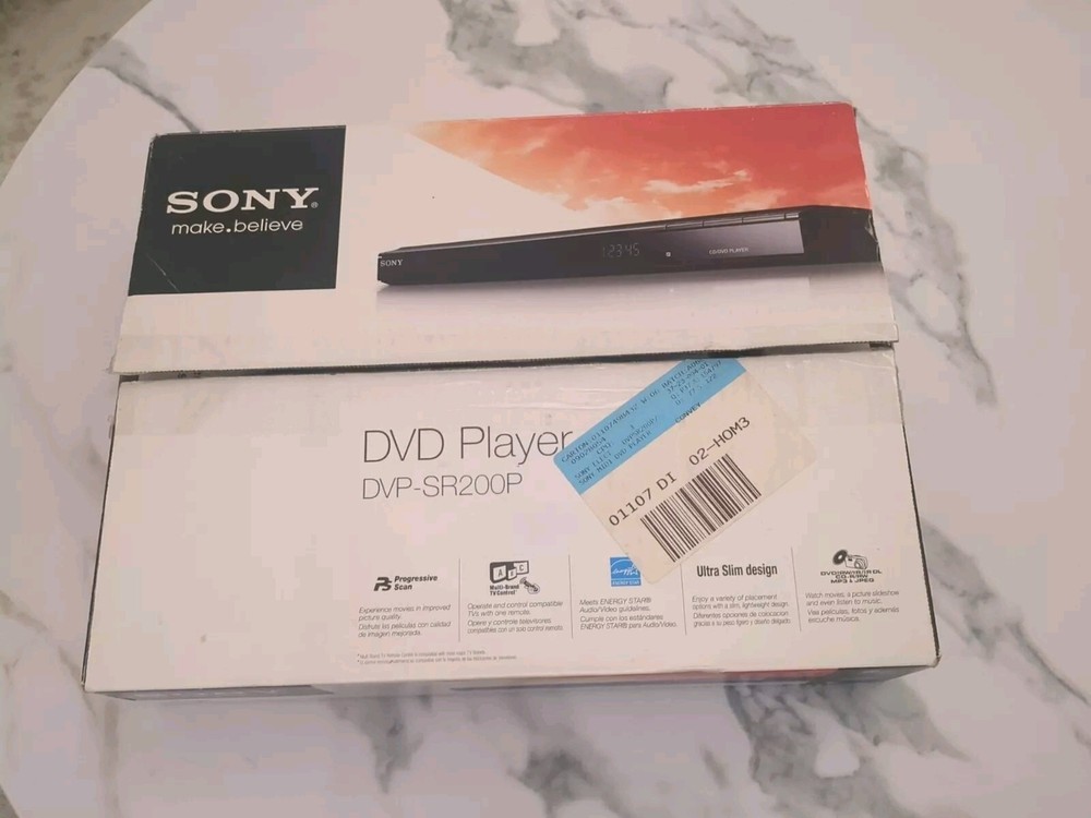 Sony DVP-SR200P DVD Player Open Box