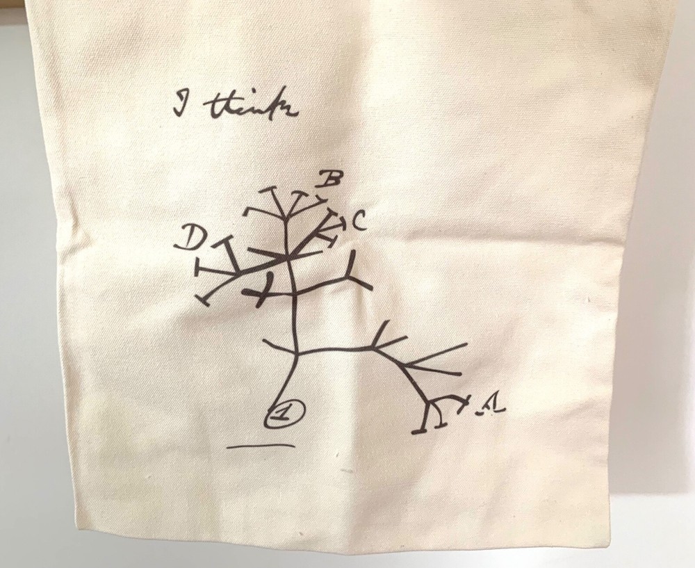 Charles Darwin Cotton Canvas Tote Bag