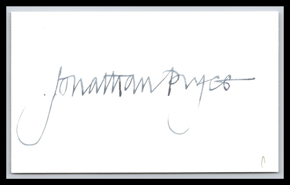 Jonathan Pryce - Actor - 3x5 Card - Signed / Autograph (c)