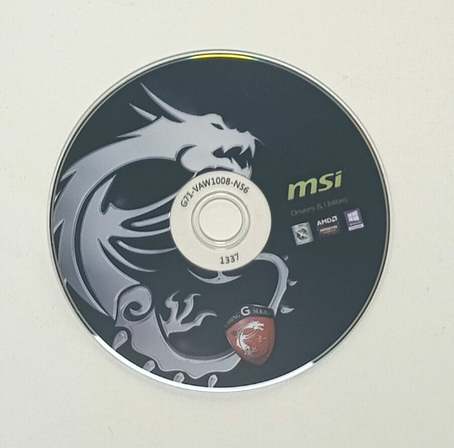 MSI DRIVERS & UTILITIES COMPACT DISC G71-VAW1008-N56