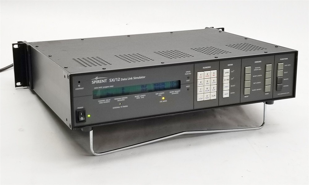 Spirent Adtech SX/12 SX12 Rackmount Data Link Simulator w/ SX G.703 E1 2048 KBPS