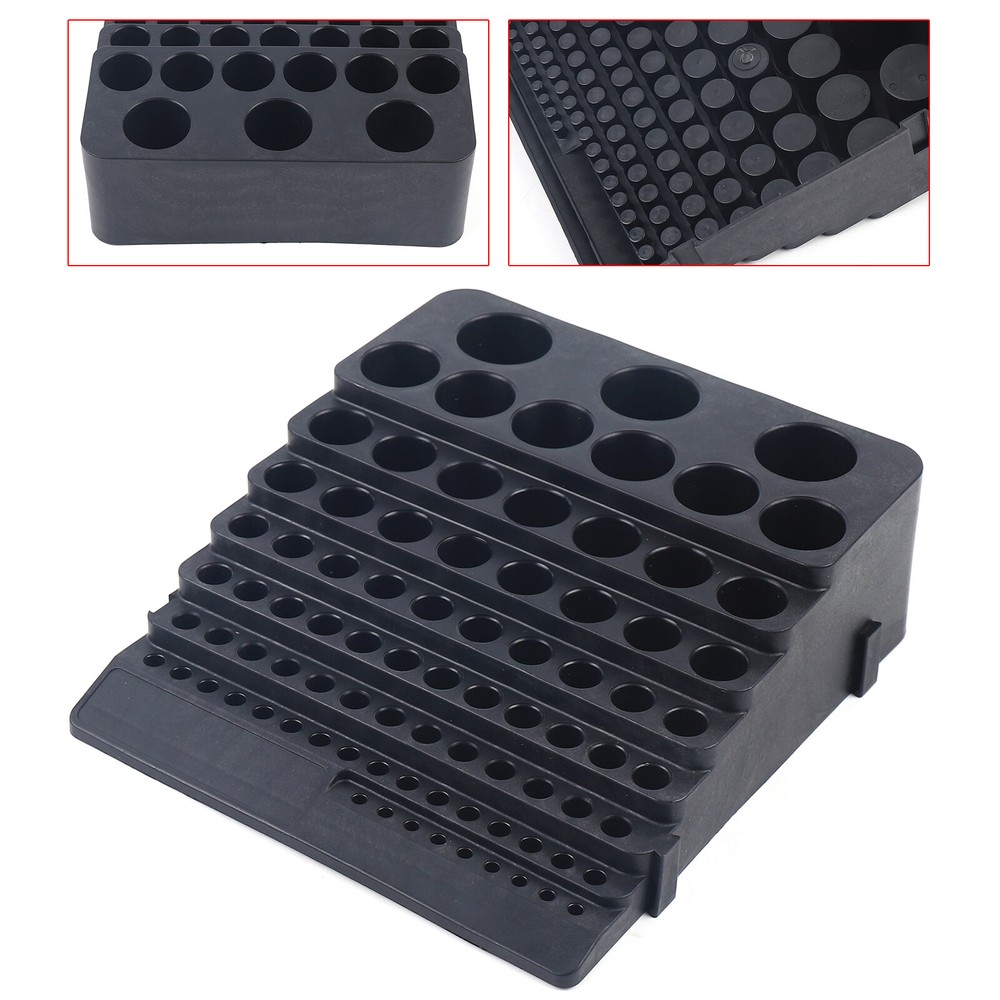 84 Holes Tool Storage Box Organizer Milling Tool Accessories Placement Rack]