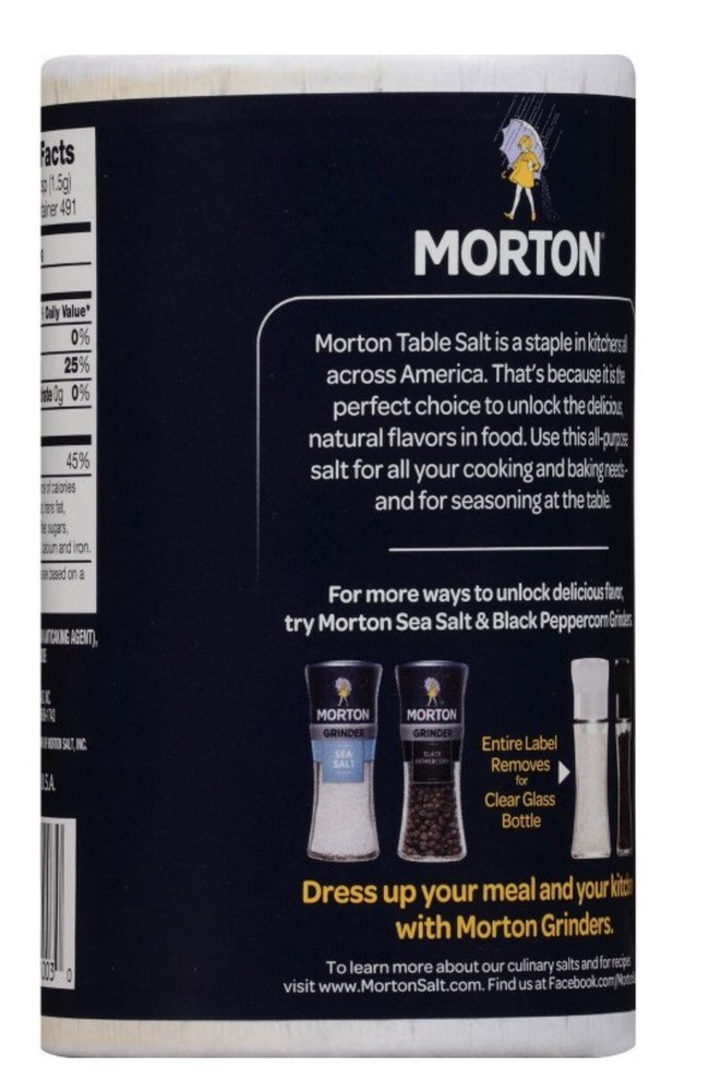 Morton Salt, Iodized, 26 Ounce