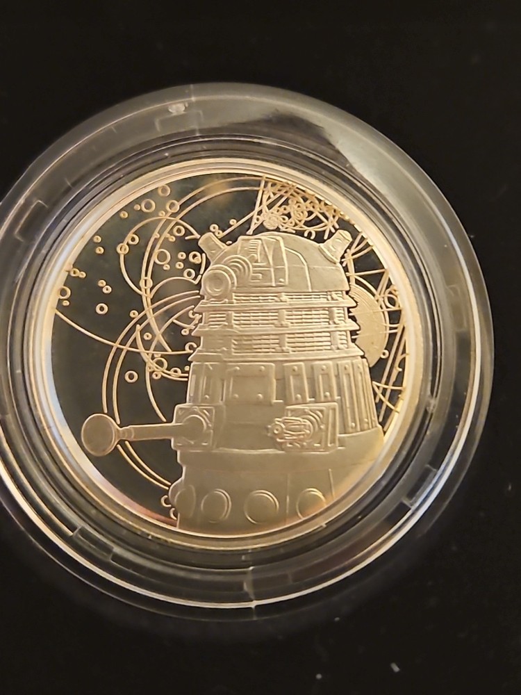 DR. WHO- dalek silver proof medal