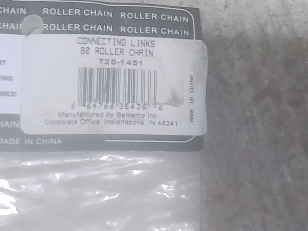ROLLER CHAIN CONNECTING LINKS 725-1451 (H13D1)