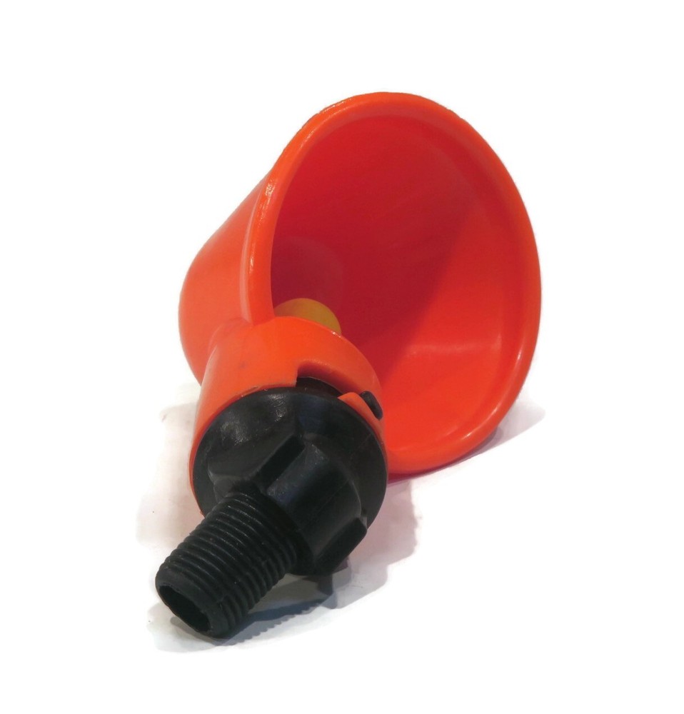 (100-Pack) Poultry Water Drinking Cup & PVC Fitting Chicken Automatic Drinker